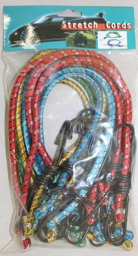 12 pc Assorted Sizes Bungee Set (Multi-Color)